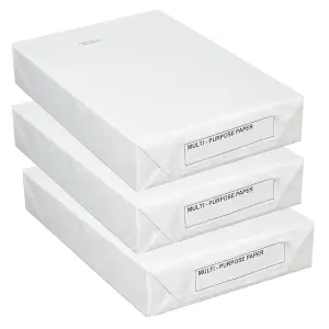 2 Reams (1000 Sheets) A4 White 80gsm Copier Paper For Home & Office