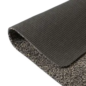 JVL Tanami Machine Washable Barrier Runner Doormat  50x150cm Brown