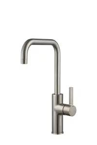 Francis Jeroni Horizontal Spout One Handle Brushed Nickel Cold Open Mono Kitchen Mixer Tap