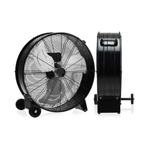 Costway 24" Drum Fan High-Velocity Direct-Driven Floor Fan 3 Speed