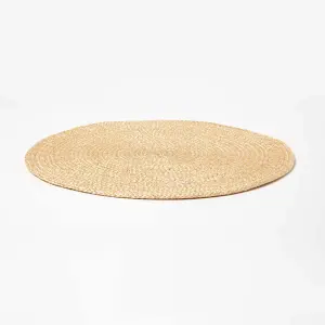 Homescapes Gold Handwoven Round Placemats Set of 4