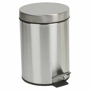 Stainless Steel 3 Litre Step On Rubbish Bin