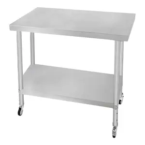 Catering Workbench Table - 90cm x 60cm x 86cm