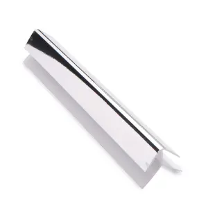 Nes Home Bathroom Chrome 10mm Trims For Shower Wall Panels PVC Cladding 2.7m Long 6mm