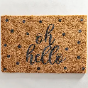 Grey Oh Hello Doormat - Regular