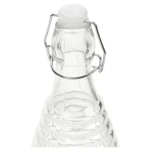 URBNLIVING 1L Water Oil Glass Lined Swing Lid Bottle Reusable Drink Storage Decor