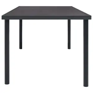 Berkfield Outdoor Dining Table Anthracite 190x90x74 cm Steel