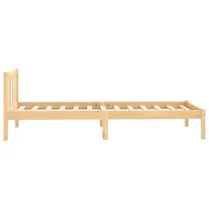 Berkfield Bed Frame Solid Wood Pine 90x190 cm Single