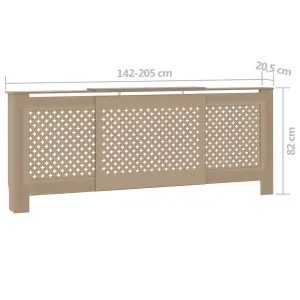 Berkfield MDF Radiator Cover 205 cm