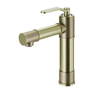 GoodHome Sauga Tall Round Basin Mono mixer Tap