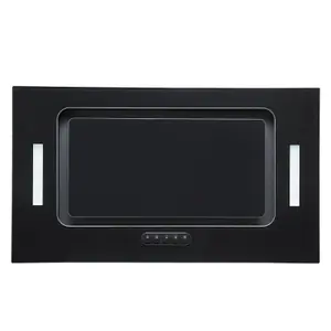 SIA UCG52BL 52cm Black Glass Built In Under Canopy Kitchen Cupboard Cooker Hood