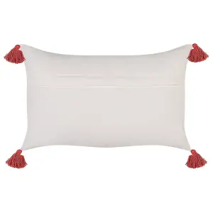 Throw Cushion ANTHEMIS Cotton 30 x 50 cm Oriental Red