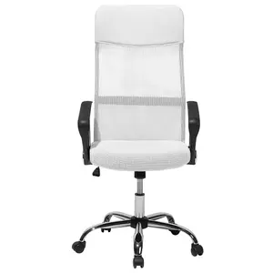 Beliani Minimalist Office Chair White DESIGN