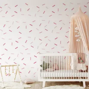 Sprinkle Wall Stickers Pink Colours