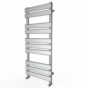 Right Radiators 1000x450 mm Designer Flat Panel Heated Towel Rail Radiator Bathroom Warmer Heating Chrome