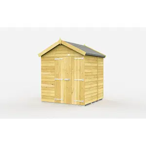 DIY Sheds 7x6 Apex Shed - Double Door Without Windows