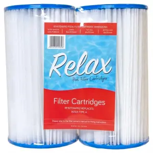 Relax Pool Filter Cartridge  Intex Type A 29000 Twin Pack