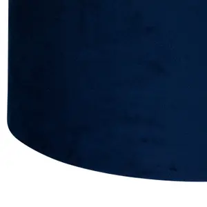 First Choice Lighting Set of 2 Parrot Velvet Blue Parrot Design 30cm Pendant or Table Lamp Shades