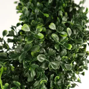 120cm UV Resistant Boxwood Tree Spiral Topiary - 1058 leaves