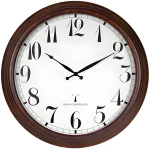 Outdoor Garden Wall Clock Perfect Time Radio Controlled 57.5cm