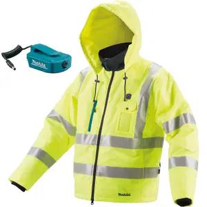 Makita DCJ206Z Hi Viz LXT 14.4v / 18v Cordless Heated Jacket - Extra Large XL