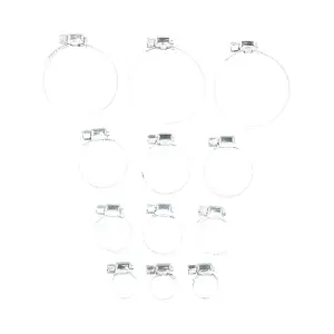 Hose Clamp / Jubilee Clip 12pc Set  GAR38