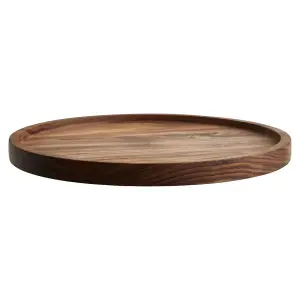 Interiors by Premier Kora Dark Wood Round Tray 30cm