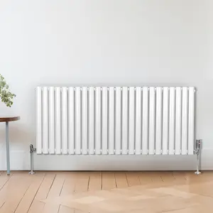 Oval Radiator - 600 x 1440mm - White