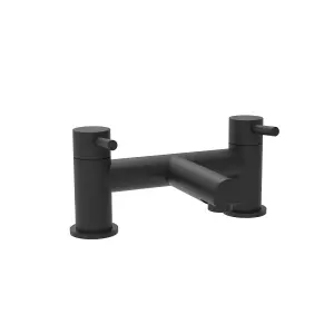 Nes Home Basin Single Lever Mixer Tap & Bath Filler Mixer Tap Matt Black