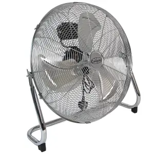 Metal Floor Fan 20" High Velocity 3 Speed Control Air Cooling Gym Home Workshop