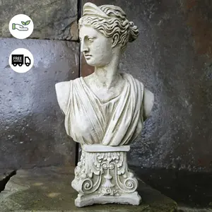 Athena' Greek Goddess Bust Garden Ornament