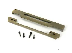 From The Anvil Aged Brass  1/2" Rebate Kit for Euro Din Sash Lock