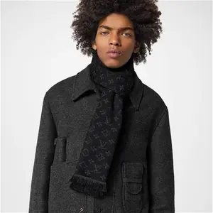 Louis Vuitton® - Monogram Classic Scarf - Wool - Black - Men - Luxury