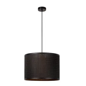 Lucide Tagalog Scandinavian Pendant Light 40cm - 1xE27 - Black