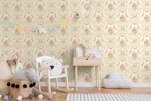 SK Filson Pink Floral Wallpaper