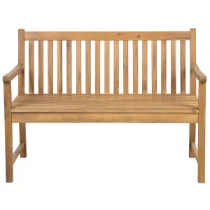 Garden Bench VIVARA Certified Acacia Wood Light Wood