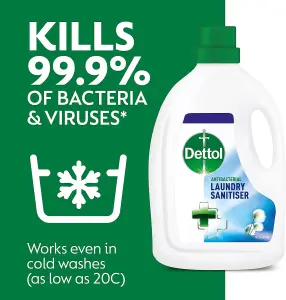 Dettol Antibacterial Laundry Cleanser Fresh Cotton 1.5 L, Pack of 4