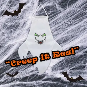 Hanging Ghost Decoration Halloween Party, Trick or Treat  Fangs