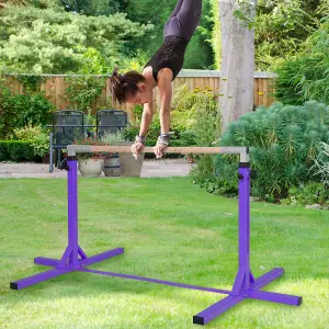 Costway Kids Junior Horizontal Kips Bar Gymnastics Training Bar Gym