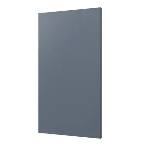 GoodHome Alisma Matt blue Slab Highline Cabinet door (W)400mm (H)715mm (T)18mm