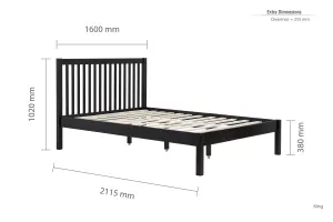 Birlea Nova King Bed Frame In Black