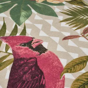 Pink Tropical Birds Outdoor Garden Cushion - 42 x 42cm