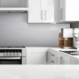 Splashwall Brushed effect Laminate & MDF Splashback, (H)600mm (W)2440mm (T)10mm