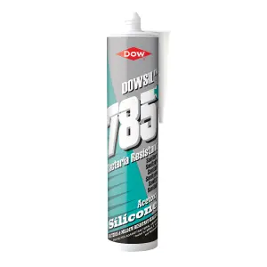 Dow 785+ White Silicone-based Living area Sealant, 310ml