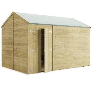 BillyOh Switch Tongue and Groove Apex Wooden Shed - 12x8 Windowless - 15mm Thickness