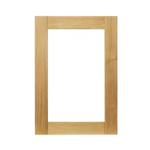 GoodHome Verbena Natural oak effect Matt natural Shaker Glazed Cabinet door (W)500mm (H)715mm (T)20mm