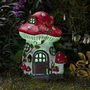 Solar Mushroom LED Fairy Garden Ornament