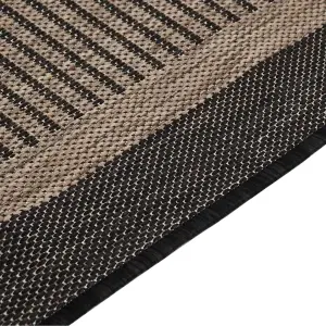 Outdoor Flatweave Rug 80x150 cm Dark Brown