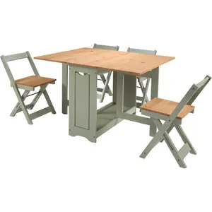 Palmateer 4 - Person Dining Set Sage Green