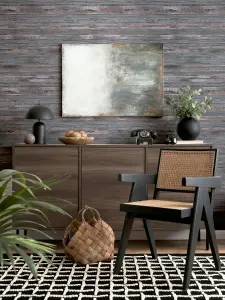 Arthouse Sahara Charcoal/Rose Gold Wallpaper